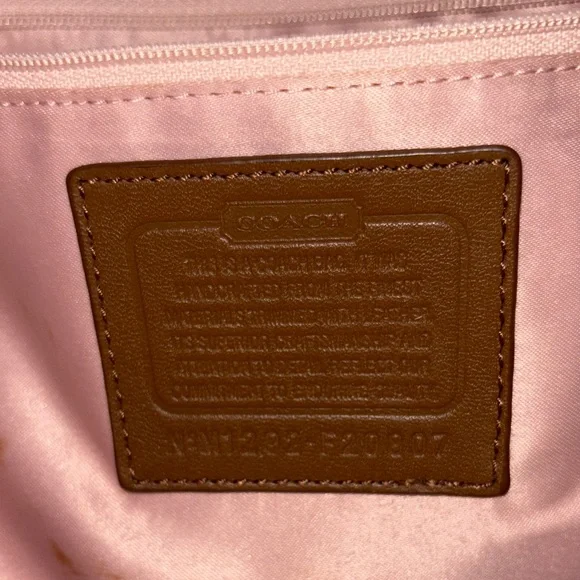 Coach Brown and Tan Signature Shoulder Bag - Picture 3 of 6